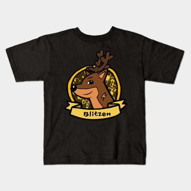Blitzen Kids T-Shirt by ChrisPchicken07